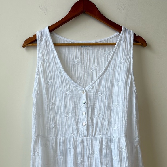 Embroidered Gauze Cotton Summer Dress - Picture 5 of 12